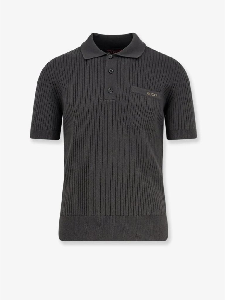 Gucci Wool And Cashmere Polo Shirt Short Sleeves Tag Size Xl Men